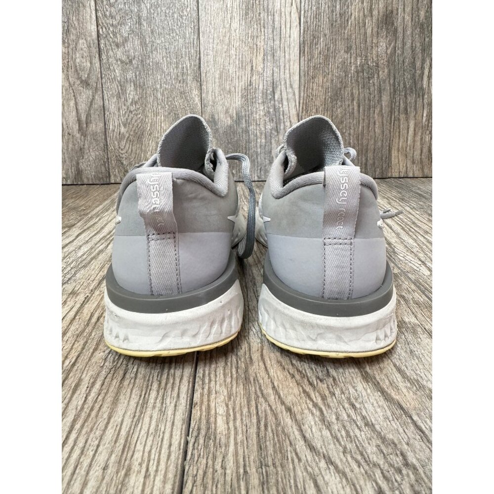 NIKE ODYSSEY REACT FLYKNIT WOLF GRAY WHITE SNEAKERS WOMEN SIZE 8 AH1016 - Picture 3 of 12